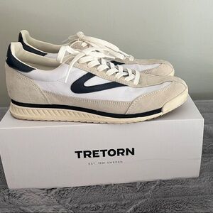 Women’s Tretorn White and Navy Athletic Shoes